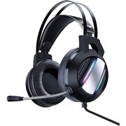 Auriculares con drivers 50mm - micrófono flexible - luz led USB Auriculares con drivers 50mm - micrófono flexible - luz led USB