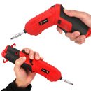 Atornillador inalámbrico recargable USB - mango abatible - luz frontal