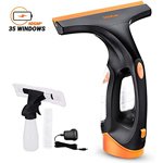 Aspirador de ventanas con aplicador de limpiacristales - 35 ventanas por carga