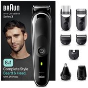 Recortadora de barba y cabello Braun inalámbrica mgk3440