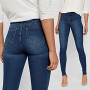 vaqueros skinny talle alto