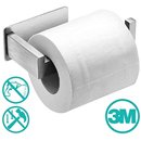 Portarrollos autoadhesivo minimalista de acero inoxidable