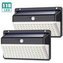 2 Lámparas LED 1000lm - carga solar y sensor de movimiento