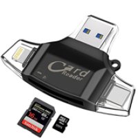 lector tarjetas usb-a usb-c lightning micro usb