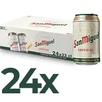 24 latas cerveza San Miguel rubia especial 33cl 24 latas cerveza San Miguel rubia especial 33cl