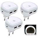 luz nocturna con cargador usb