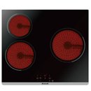 Cocina vitrocerámica radiante de 3 fogones