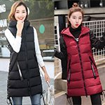 Chaleco largo acolchado 