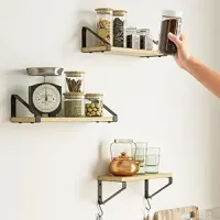 3 estantes con soportes incluidos