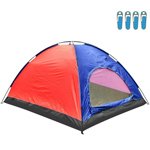 Tienda de campaña para 4 personas con suelo e impermeable 