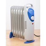 Radiador de aceite 6 elementos - 600W - 31 x 38 x 11 cm