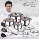 San Ignacio Premium - Bateria de 4 piezas + 4 fiambreras + 3 utensilios