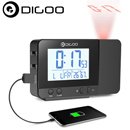 Despertador USB con proyector, termómetro e higrómetro + puerto USB para cargar móvil