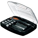 Black &amp; Decker - Destornillador con 32 puntas para atornillar y 7 de carraca