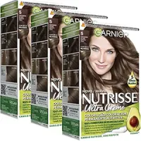 Pack 3 tintes de pelo Garnier Nutrisse Creme - 9 colores