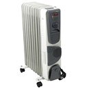 Radiador de aceite de 9 elementos /  2000W - termoventilador + termostato