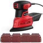 Lijadora multifunción 200W con recolector de polvo y 20 lijas de velcro