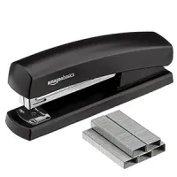 Grapadora Amazon Basics con 1000 grapas y quitagrapas