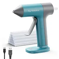 Pistola inalámbrica de pegamento termofusible + 20 barras Pistola inalámbrica de pegamento termofusible + 20 barras