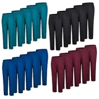 5 pantalones sanitarios elásticos con bolsillos - muchos colores / tallas