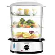 Vaporera eléctrica Cecotec acero inox. - 3 niveles - temporizador