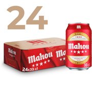 24 latas 33cl Mahou 5 estrellas 5.5% alcohol