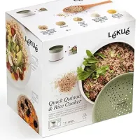 Recipiente Lékué para cocinar quinoa, arroz y más en el microondas