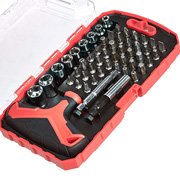 Set de destornillador en T con 39 puntas + 9 vasos