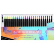 24 rotuladores acuarelables + rotulador rellenable de agua + papel especial