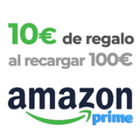 10€ de regalo al recargar 100€ tu cuenta de Amazon solo para prime