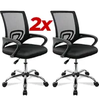 2 Sillas de oficina con ruedas