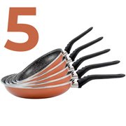 5 sartenes Magefesa Copper - antiadherencia doble capa efecto piedra