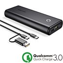 Batería USB 20000mAh con entradas y salidas Quick Charge 3.0