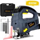 Sierra de calar - 800W - 3000cpm - incluye 6 hojas de corte - guía láser