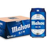 Pack 12 latas de cerveza Mahou sin alcohol 0.0