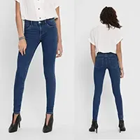 Vaqueros Only skinny de talle medio mujer