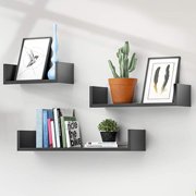 3 Estantes flotantes en forma de U