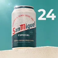 24 latas cerveza San Miguel - te dan 3.2€ en crédito Amazon