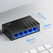 Switch Gigabit con 5 puertos ethernet 8P8C / RJ-45 cudy Switch Gigabit con 5 puertos ethernet 8P8C / RJ-45 cudy
