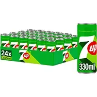 24 latas de 330ml de refresco 7up sin azúcar