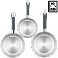 Sartenes BRA Master 20 24 28cm sin antiadherente que se gaste