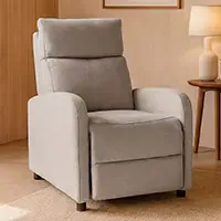 Sillón reclinable con reposapies autodesplegable - tapizado transpirable