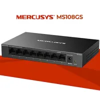 Switch Gigabit Mercusys (TP-LINK) metálico con 8 puertos ethernet