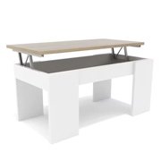 Mesa de centro elevable con almacenamiento oculto