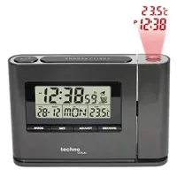 Despertador con proyector dirigible, termómetro y radiocontrolado