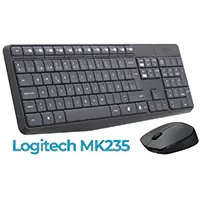 Teclado + ratón inalámbricos Logitech MK235 resistente a salpicaduras 
