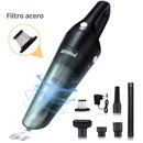 Aspirador de mano inalámbrico - filtro de acero - 20min de batería