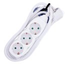 Regleta con 3 enchufes schuko y cable de 1.5m