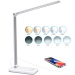 Lámpara led táctil con batería, temporizador y USB para carga de móvil