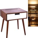 mesilla de noche con luz integrada sensor movimiento